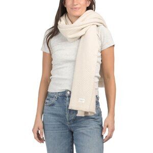 RAG & BONE Ivory Made In Italy Wool Joni Stripe Scarf